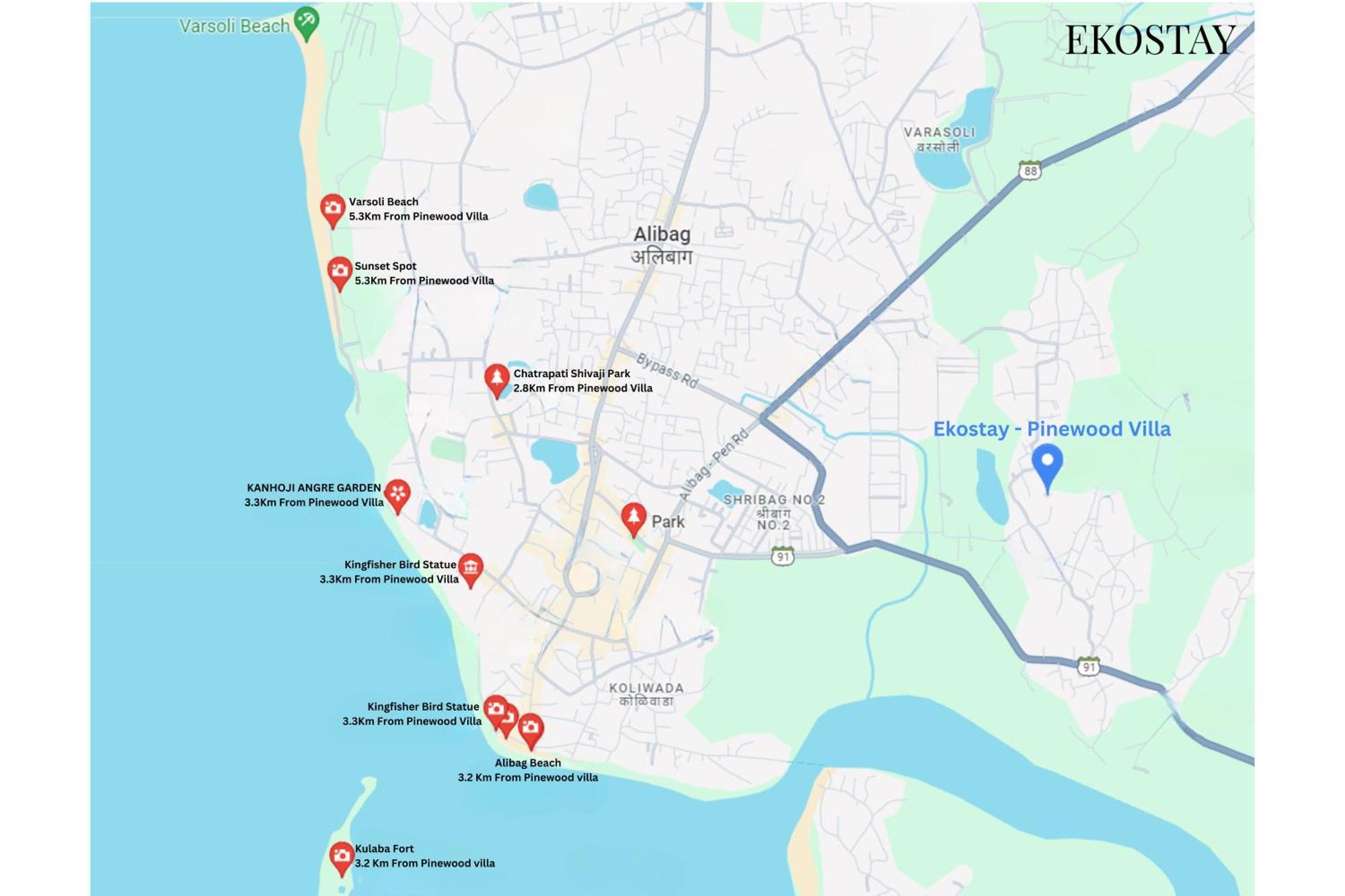 Ekostay - Pinewood Villa Alībāg Εξωτερικό φωτογραφία